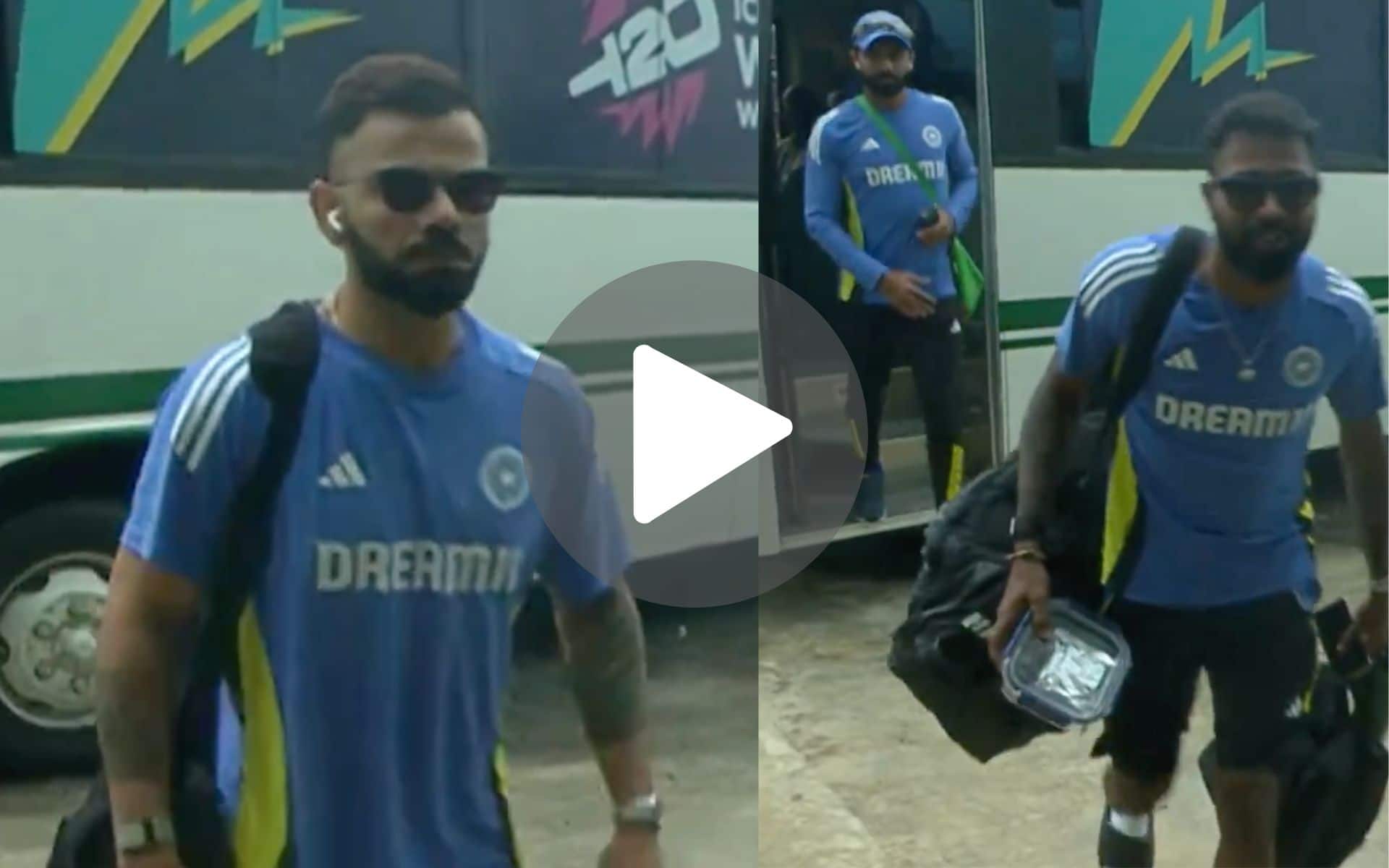 [Watch] Kohli, Hardik Pandya Sizzle As Team India Arrives For Semifinal Clash Vs ENG
